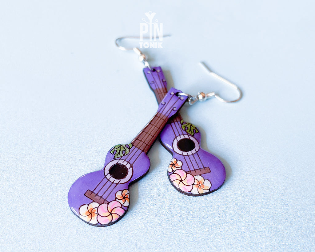 Ukulele Dangle Earrings