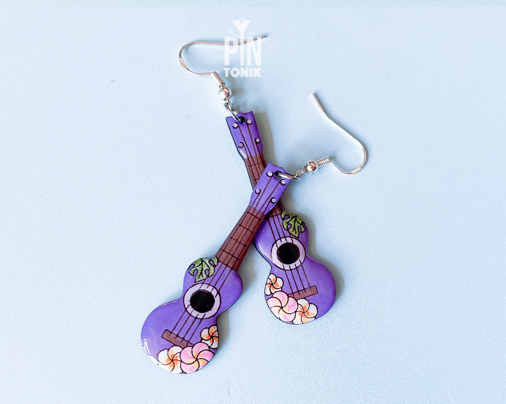 Ukulele Dangle Earrings