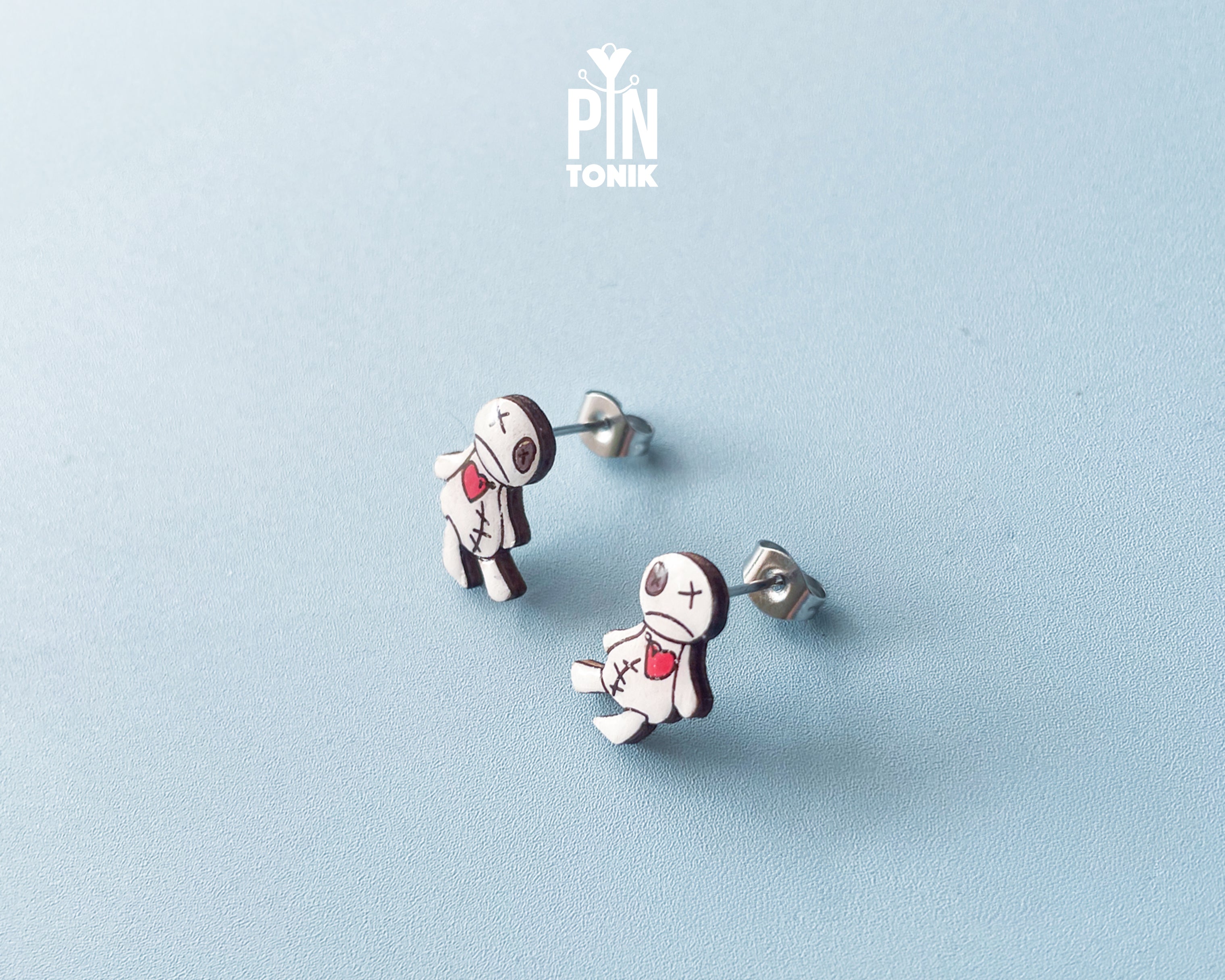 Voodoo Doll Stud Earrings