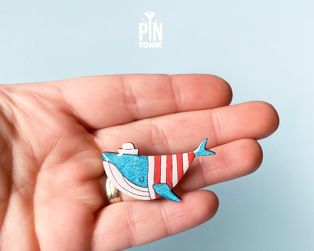 Sailor Whale Pin