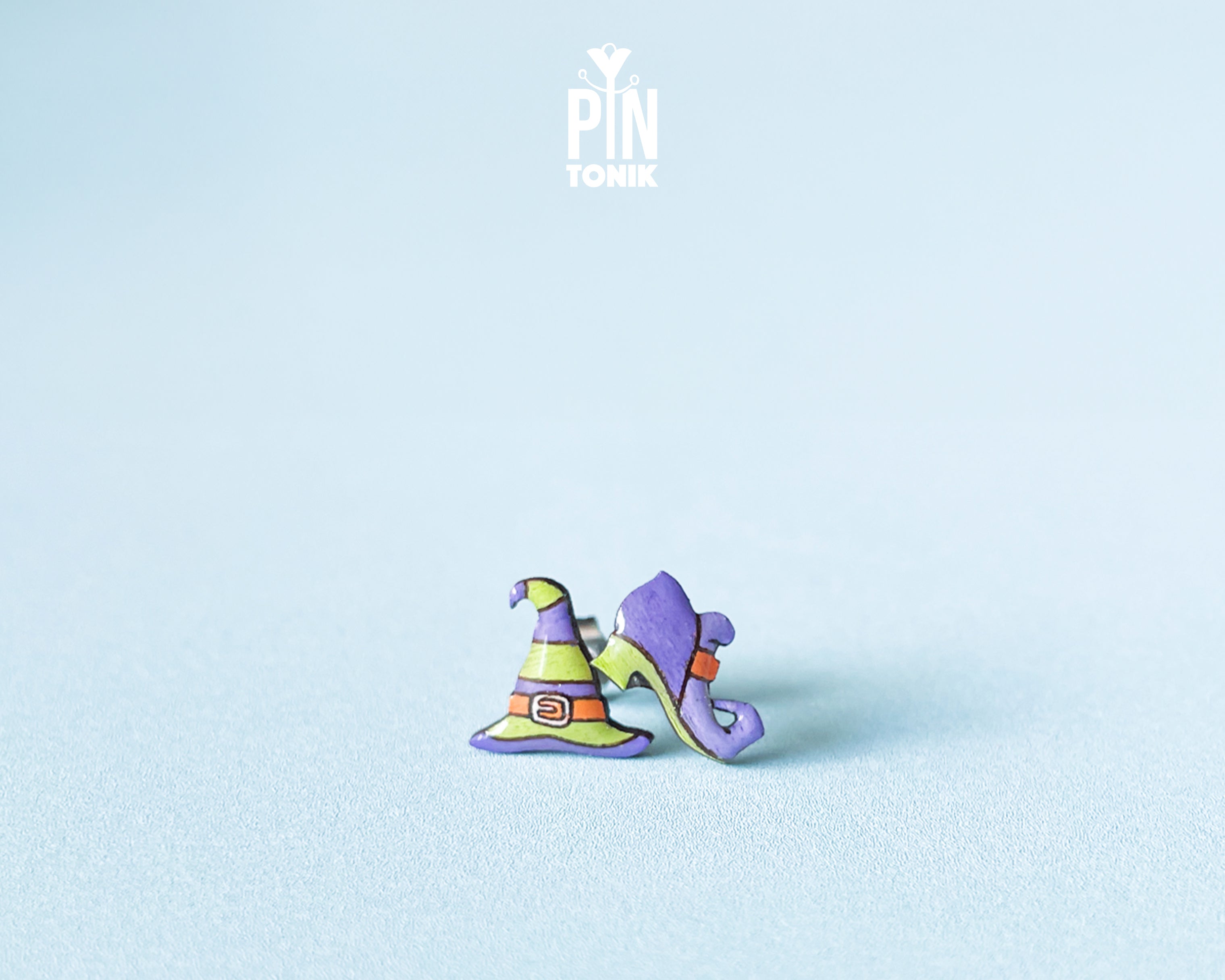 Mismatched Witch Hat & Shoe Studs
